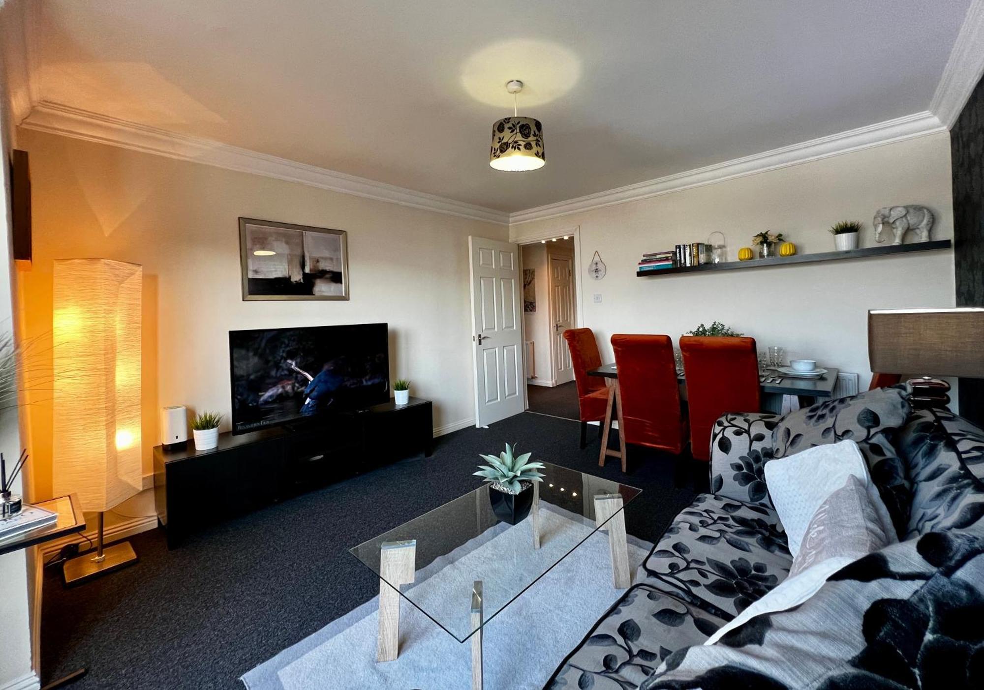 Stylish Modern Flat With Juliet Balcony & Parking Glasgow Exterior foto